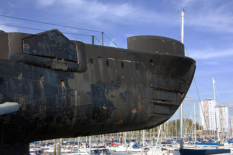 Want to step inside a WWII submarine? The HMS Alliance is visitable by guided tour. Image by Nick Hubbard / CC BY 2.0