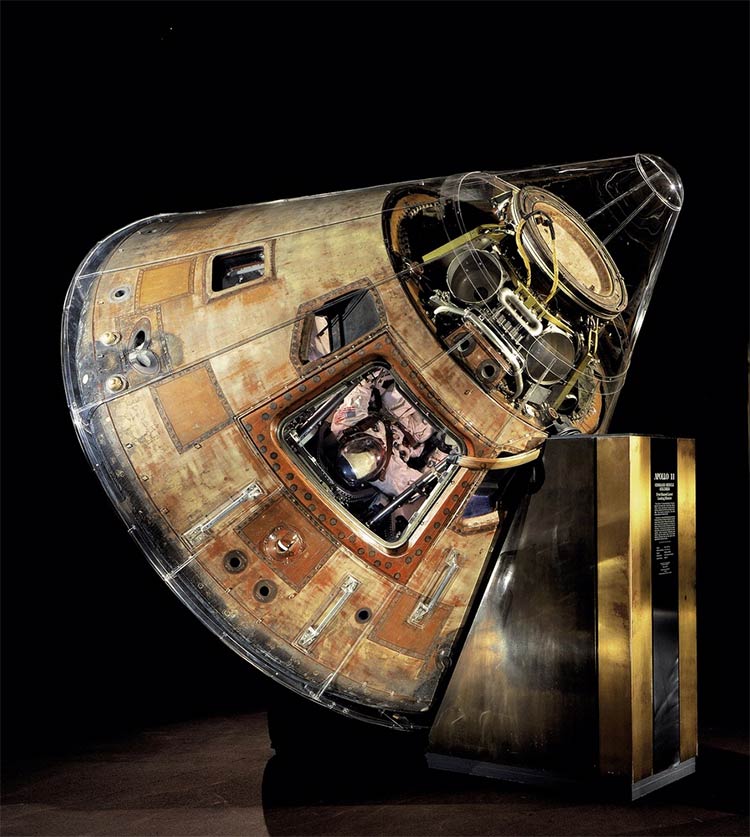  Apollo 11 command module Columbia. Photo by Eric Long, National Air and Space Museum, Smithsonian Institution. Used with permission