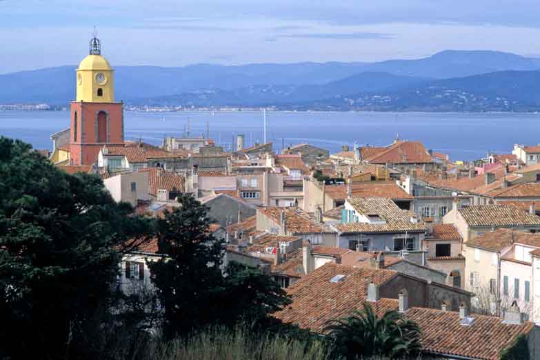  [st-tropez1_cs] The distinctive bell-tower of Notre Dame de l'Assomption dominates the skyline. Image by Nicolas Thibaut / photononstop / Getty Images.