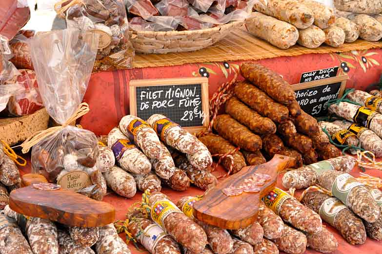An assortment of saucissons. Image by Kimberley Lovato / Lonely Planet.