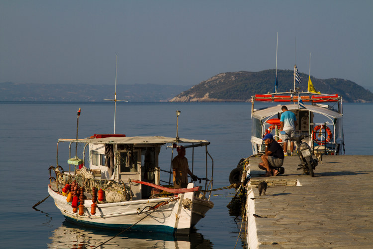 Small boats in Neos Marmaras port, Sithonia. Image by Aldo Pavan / Lonely Planet Images / Getty Images