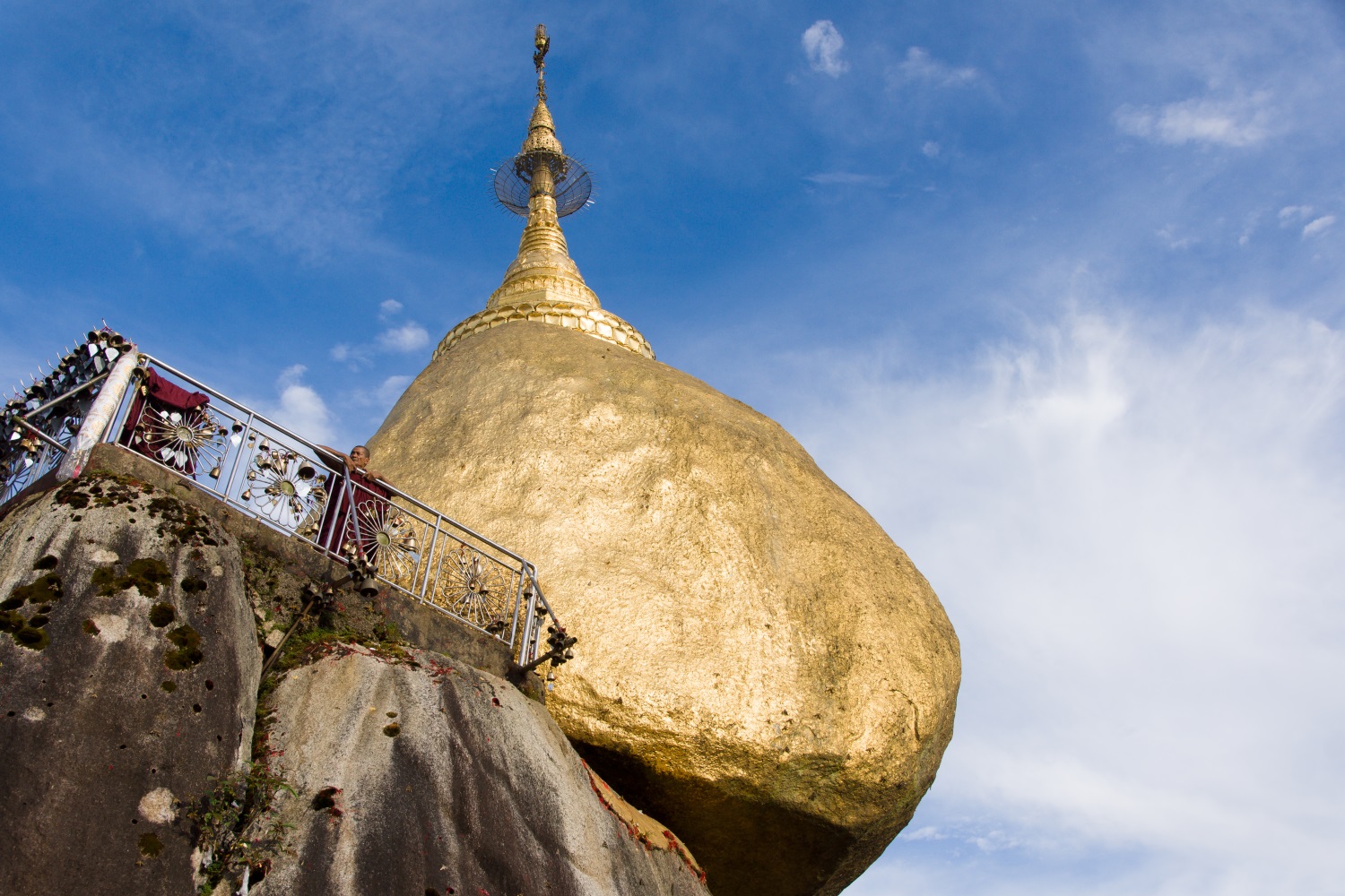 Mt Kyaiktiyo (Golden Rock), southeast Myanmar