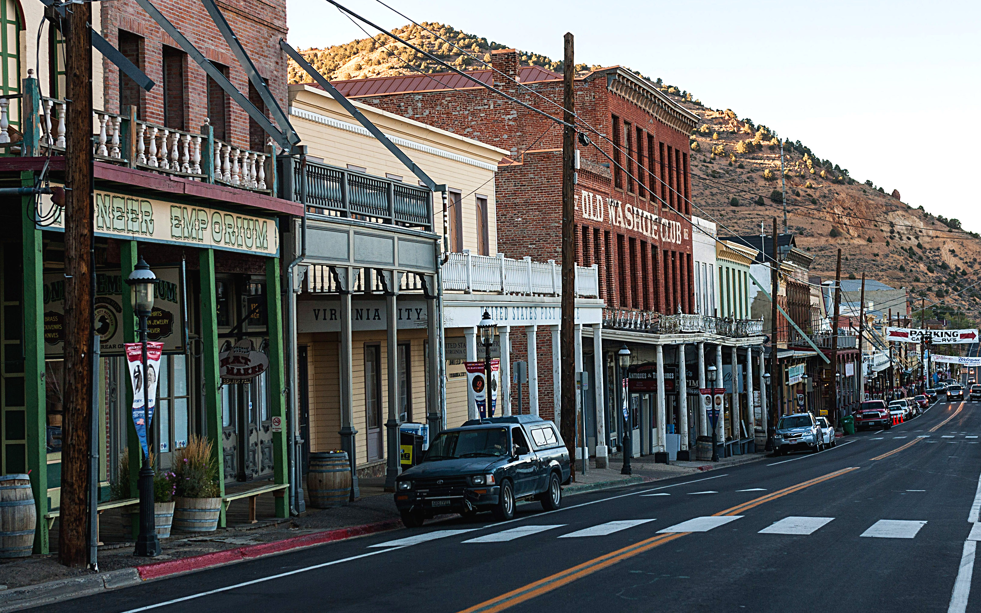 Virginia City's main street is as busy today with visitors as it was with miners in the 1860s - and just as pretty. Image by Alexander Howard / Lonely Planet