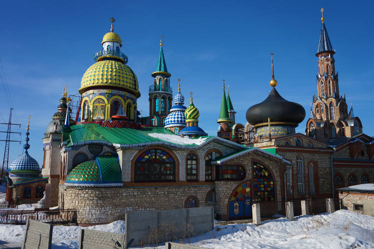 Kazan’s arresting Temple of All Religions. Image by Anita Isalska / Lonely Planet