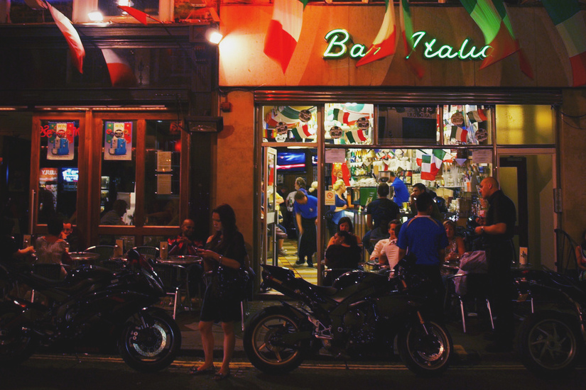 Bar Italia, a mainstay of late-night Soho. Image by  SomeDriftwood / CC BY 2.0