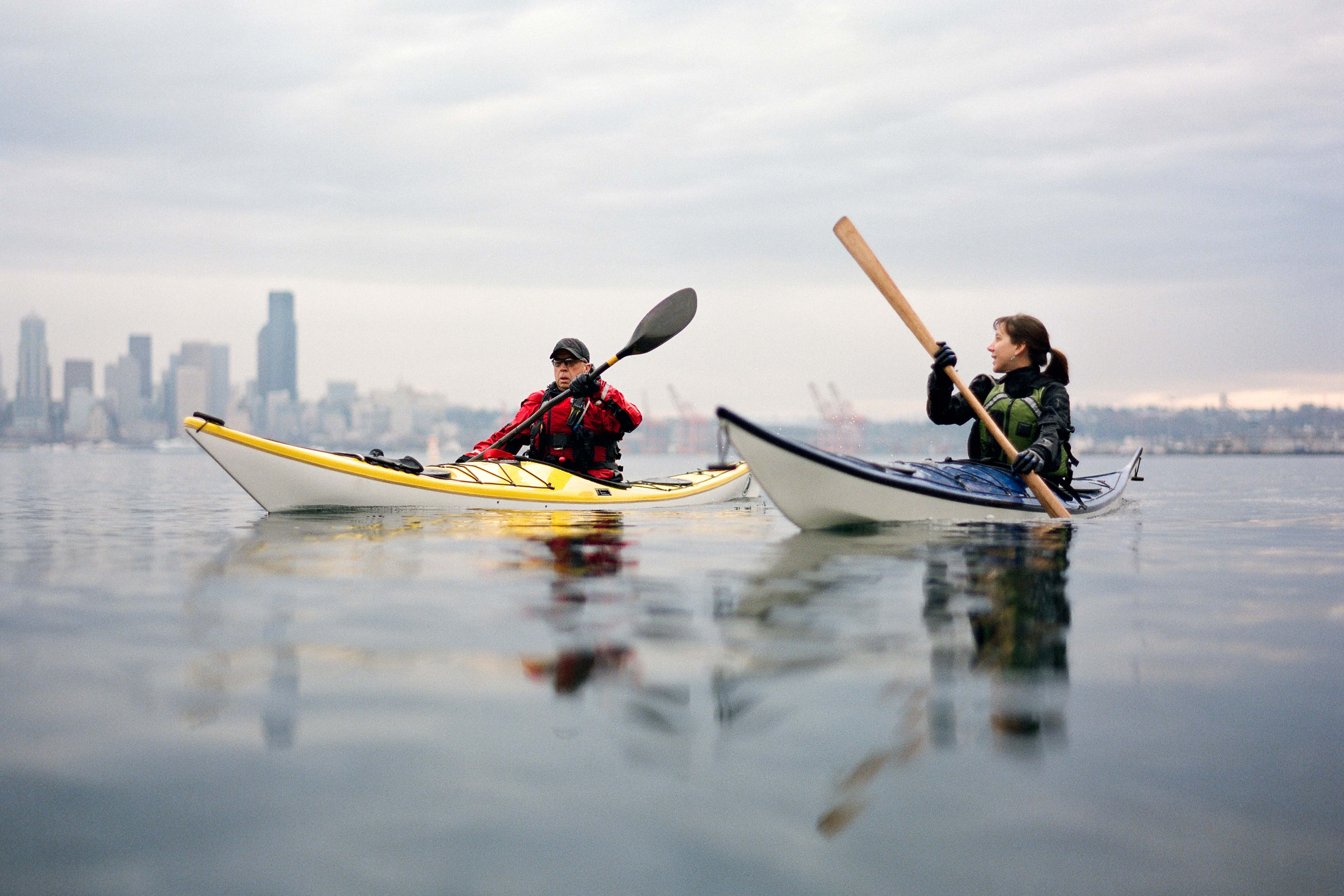 Kayaking is a great way to see Seattle’s waterways. Image by Kirk Mastin / Aurora / Getty