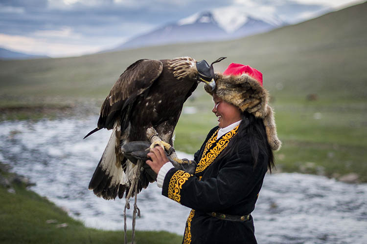 13-year-old eagle huntress Ashol-Pan. Image by David Baxendale / Lonely Planet