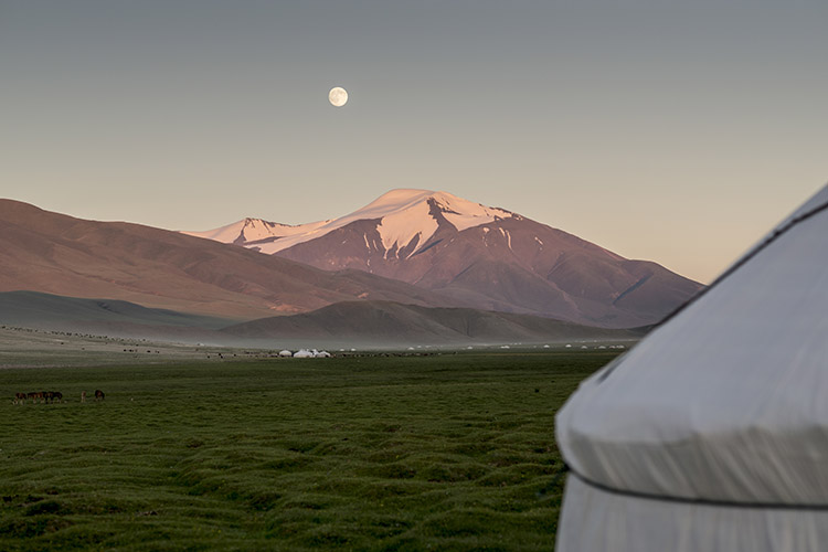 Dusk falling at Tsambagarav. Image by David Baxendale / Lonely Planet