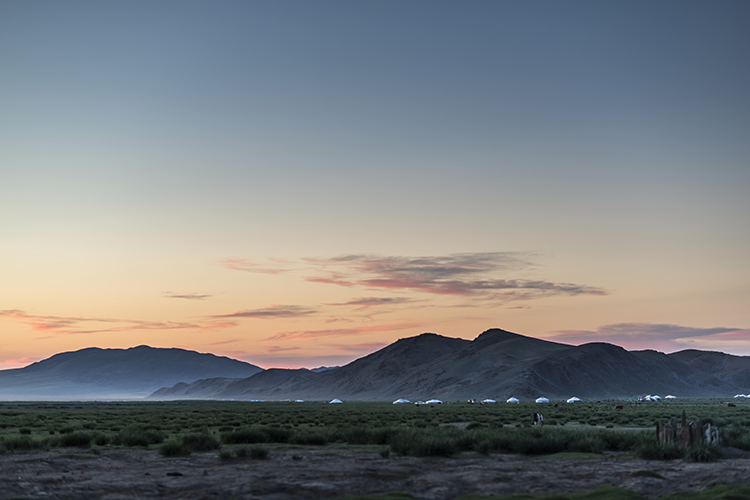 Dusk falling at Tsambagarav. Image by David Baxendale / Lonely Planet