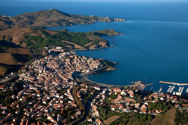 The picturesque port city of Banyuls-sur-Mer. Image by Gerard Labriet / Photononstop / Getty Images.