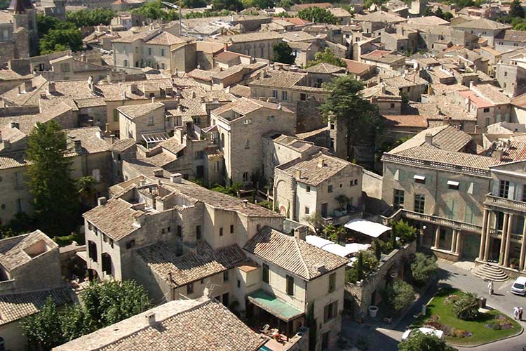 The tiled rooftops of Uzès. Image by Dave Mitchell / Flickr Open / Getty Images.