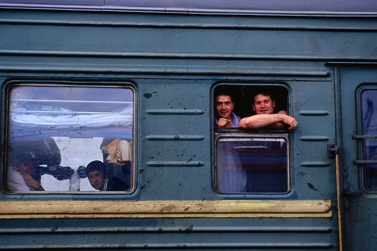 Passengers crossing Siberia on a Russian train. Image by Patrick Horton / Lonely Planet Images / Getty Images.