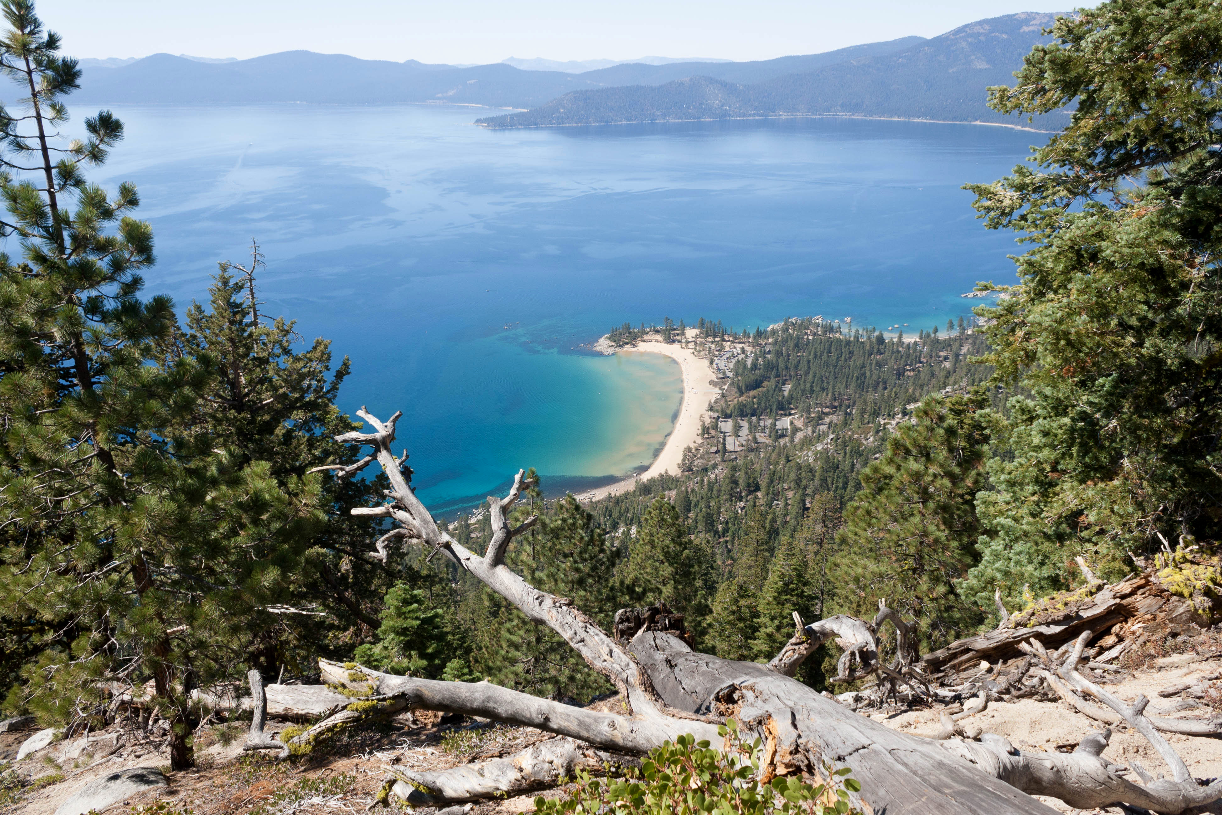 It's worth all the uphills along the Flume Trail for the sweeping views across Lake Tahoe. Image by Alexander Howard / Lonely Planet