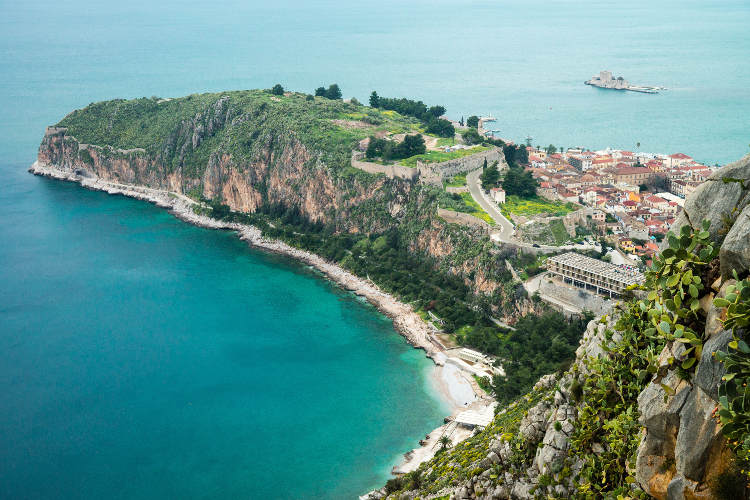 View over Nafplio from Palamidi Fortress. Image by Pavel69 / CC BY 2.0