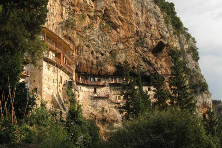 Prodomou Monastery, the Lousios Gorge. Image by Franco Pecchio / CC BY 2.0