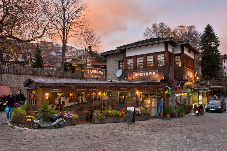 Town square in Metsovo, Epiros. Image by Salvator Barki / Getty Images