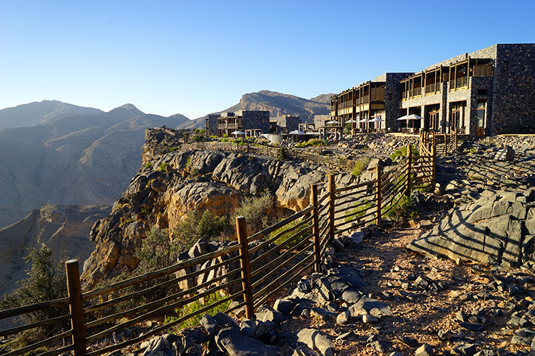 Dramatic outside, dramatic within: the Alila is built on the edge of a deep gorge in the Jebel Akhdar region. Image by James Kay / Lonely Planet