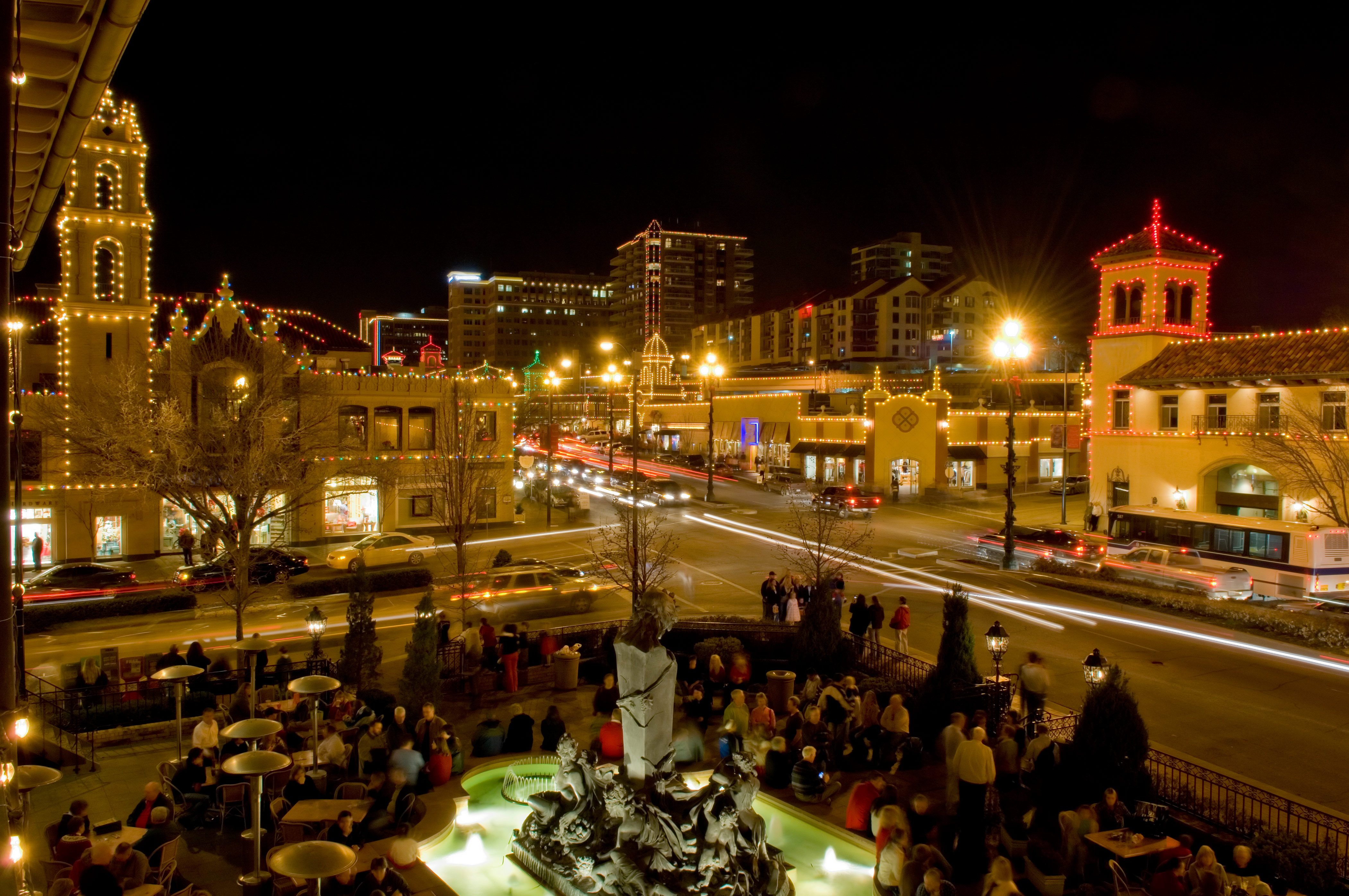 The Country Club Plaza at night. Image by Lawrence Sawyer / E+ / Getty