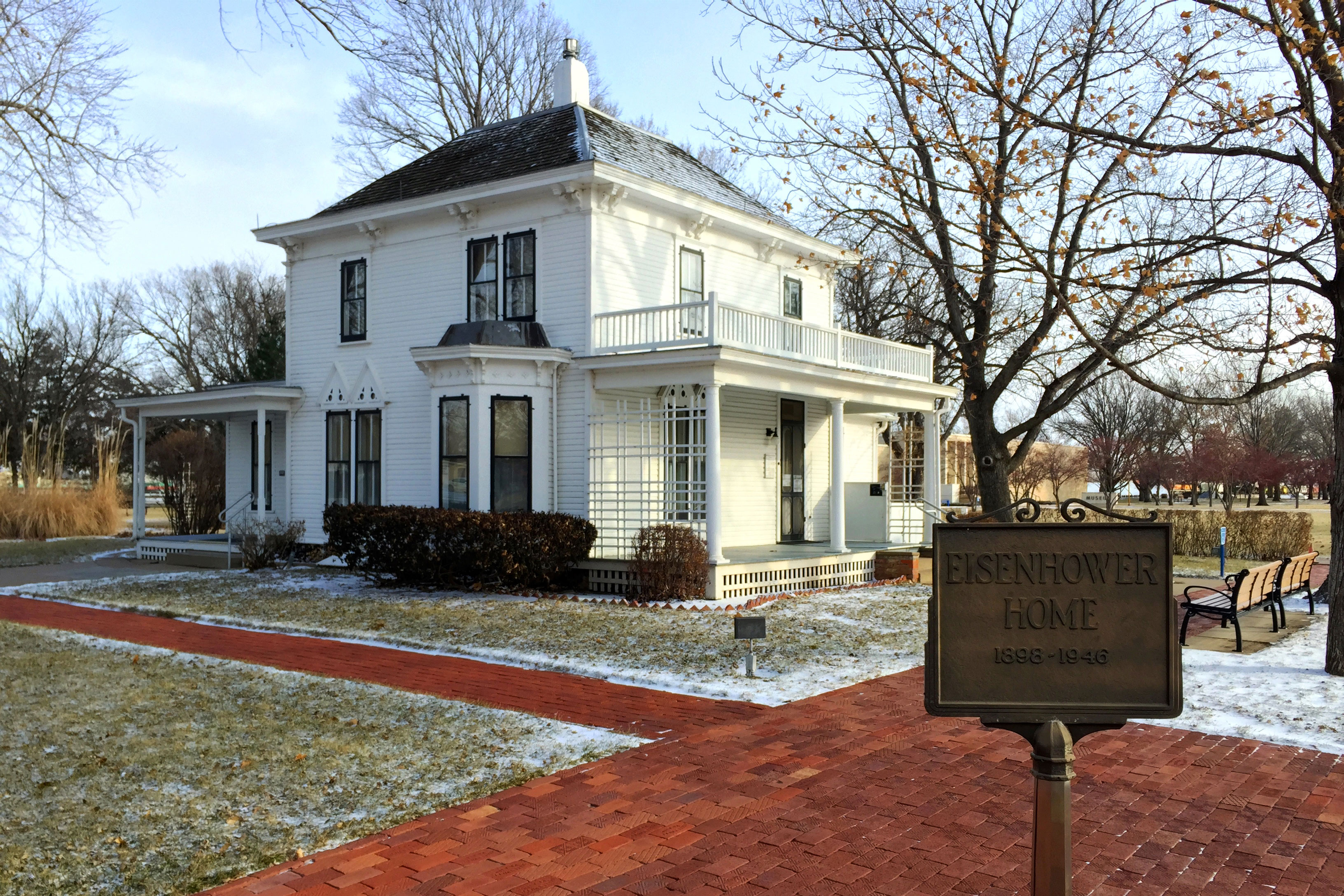 The location of Dwight D. Eisenhower’s childhood home in Abilene. Image by Lauren Wellicome / Lonely Planet