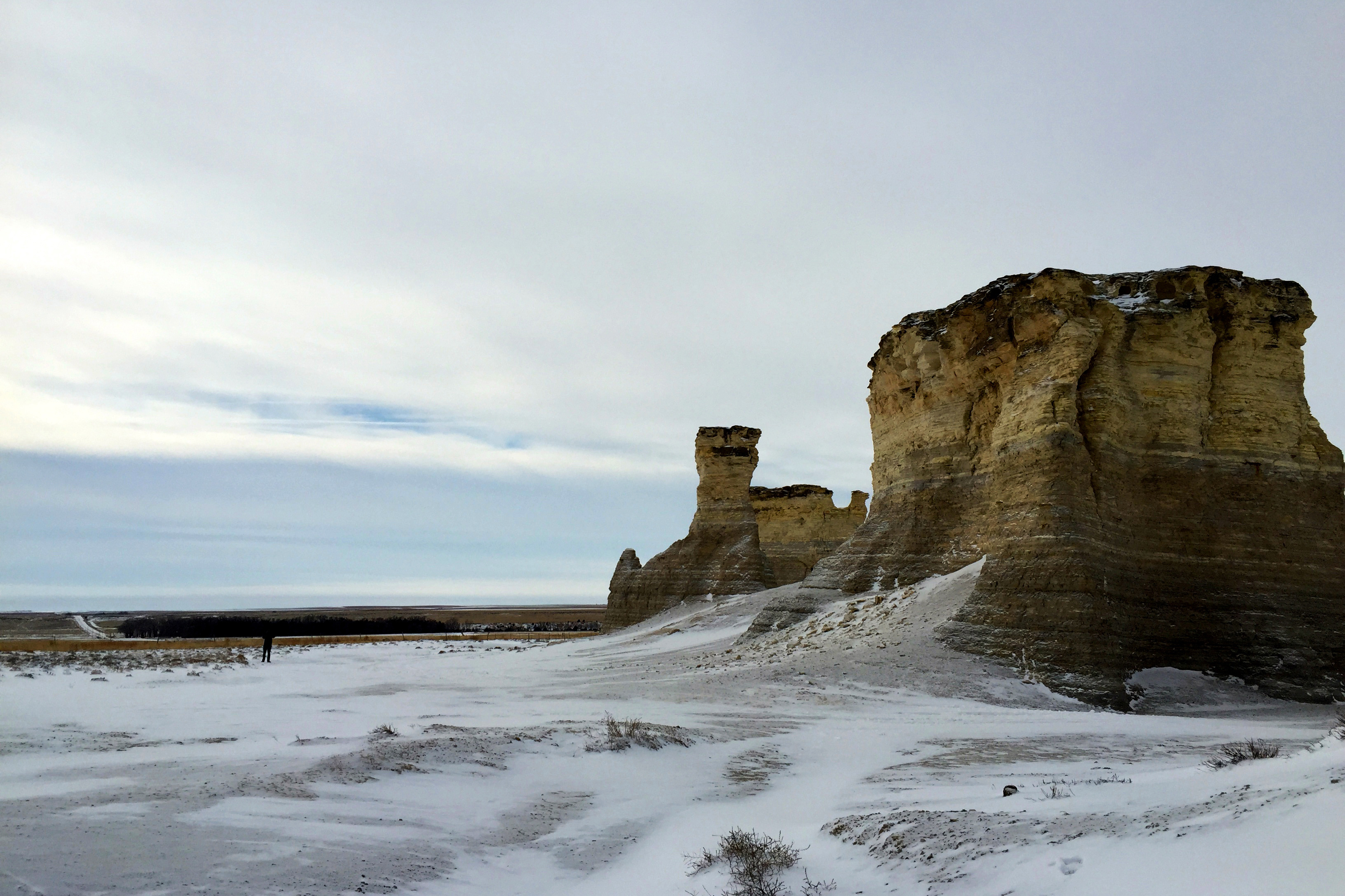 Some of the chalk formations are 70ft tall. Image by Lauren Wellicome / Lonely Planet