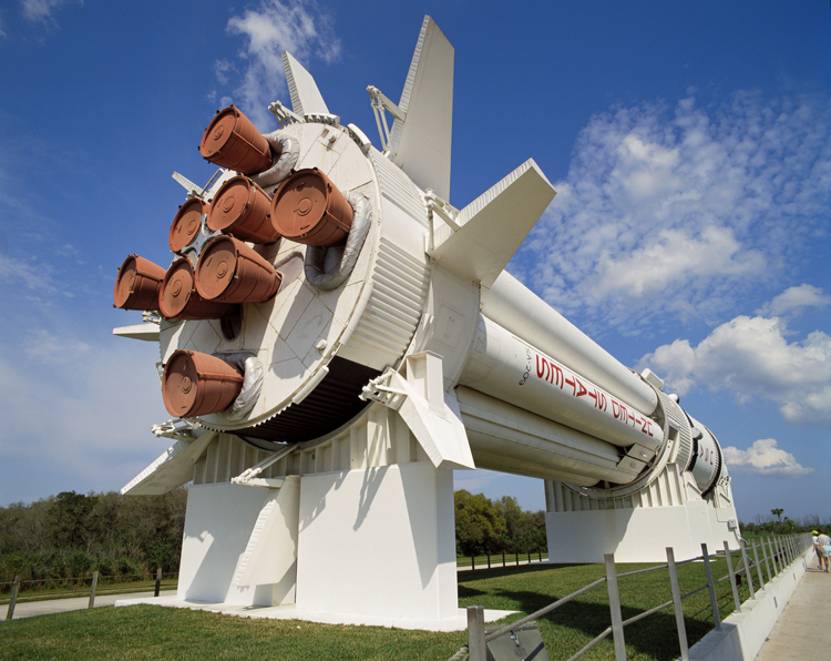The Rocket Garden at Kennedy Space Center. Image by Ken Welsh /age fotostock / Getty Images.