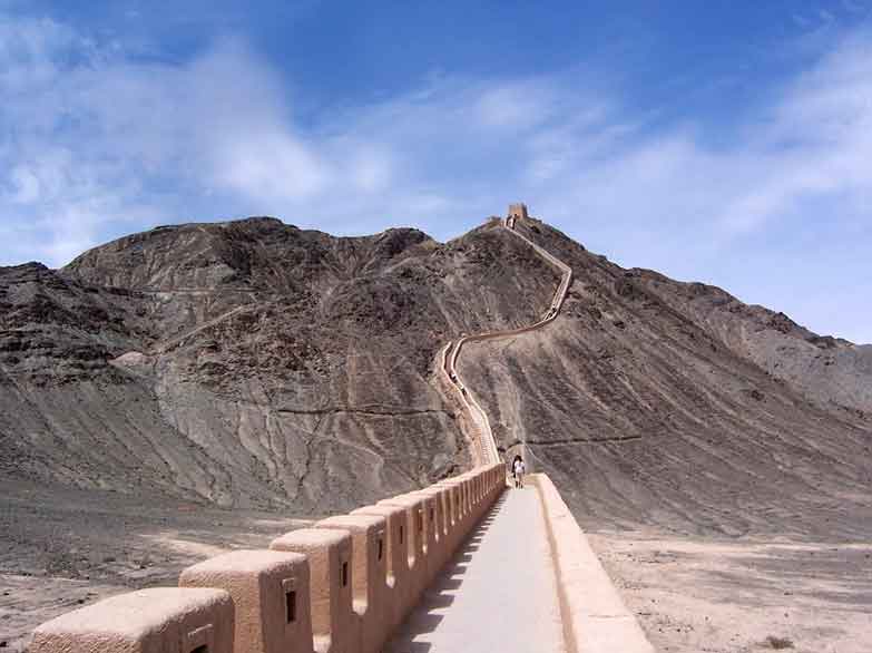 The Great Wall at Jiayuguan. Image by Megan Eaves / Lonely Planet