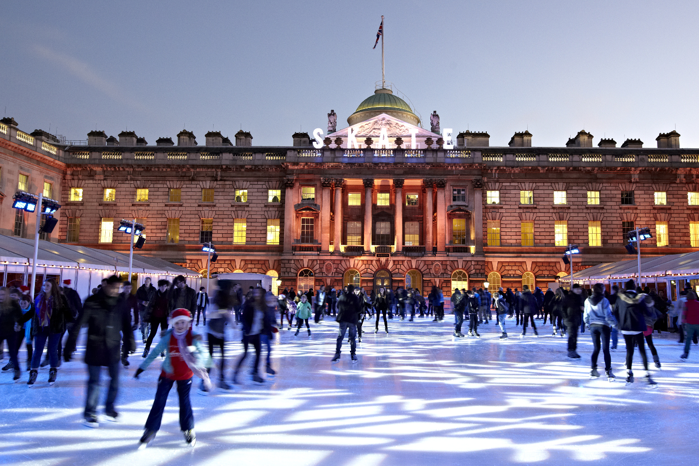 Skating at Somerset House. Image by Getty / Roger Cracknell Photography