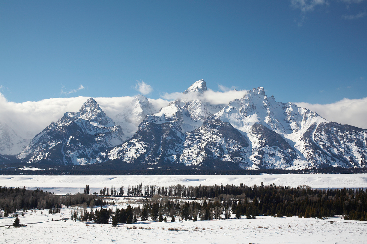 Misty mountains of Jackson Hole, Wyoming. Image by Matt Henry Gunther / Stone / Getty