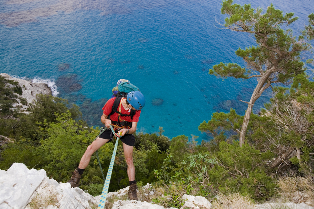 Sardinia's epic Selvaggio Blu involves several dramatic abseils