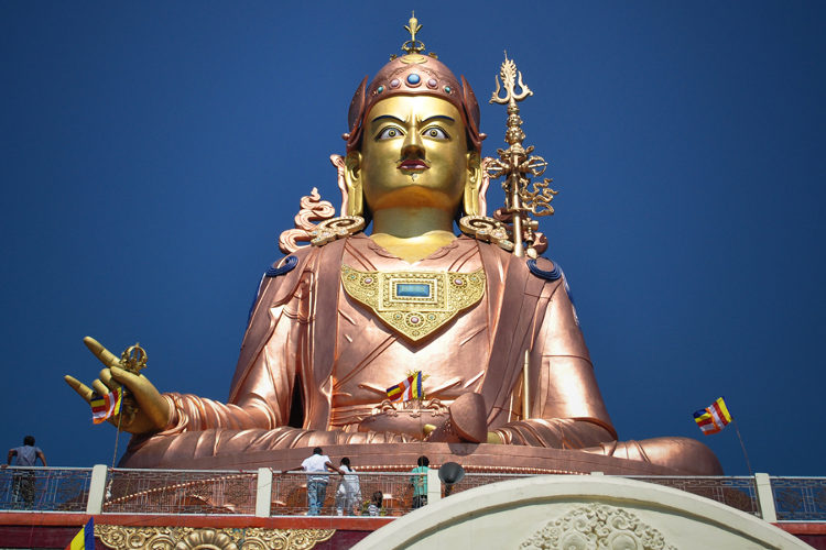 Monumental statue of Guru Rinpoche, Namchi, Sikkim. Image by Sudarsan Tamang / CC BY 2.0.