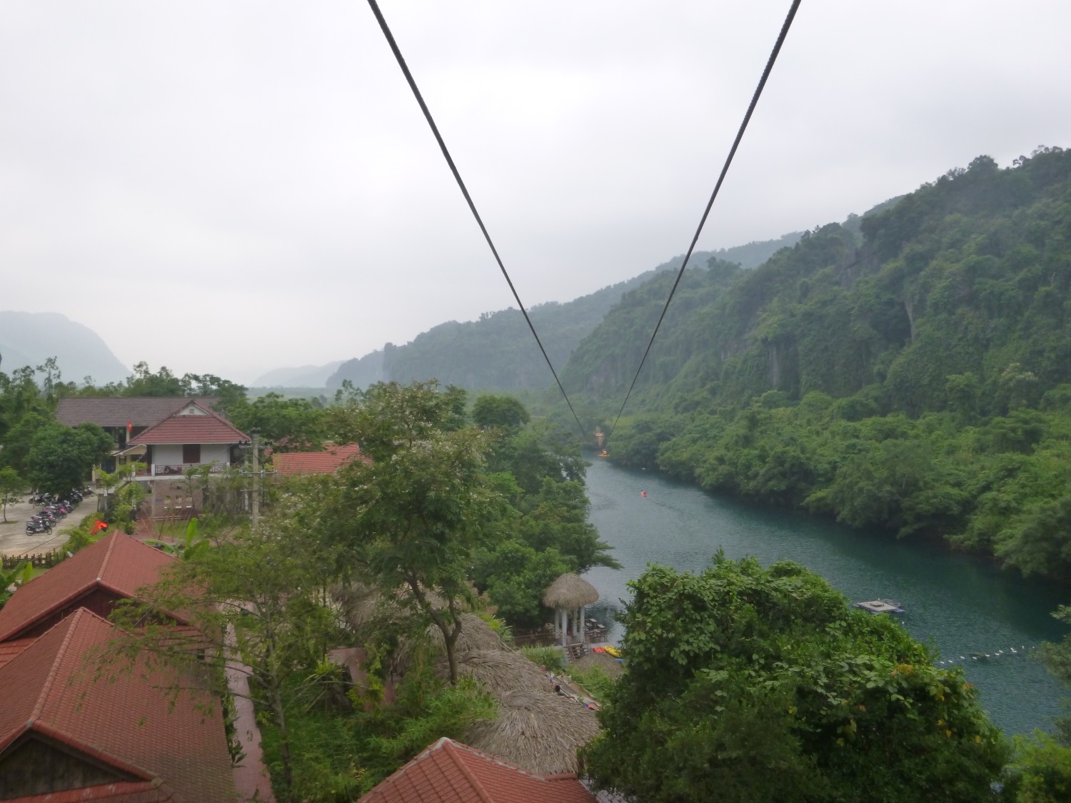 Zipline at Hang Toi (Dark Cave)