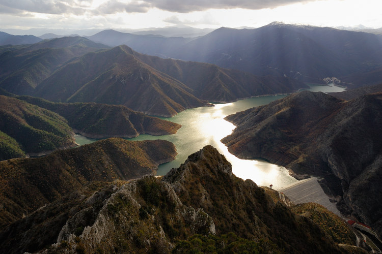 Macedonia's artificial Lake Kozjak. Image by Blagoja Jankoski / Getty Images