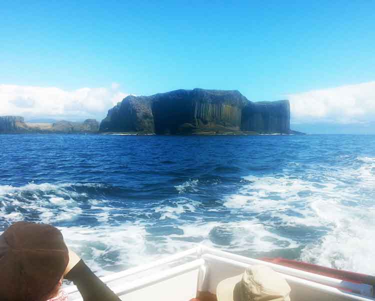 The eerily geometrical rocks of Fingal’s Cave on Staffa have inspired Celtic legends and Romantic poets. Image by James Smart / Lonely Planet.