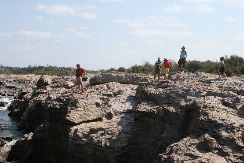 Exploring the river bed Gonarezhou National Park