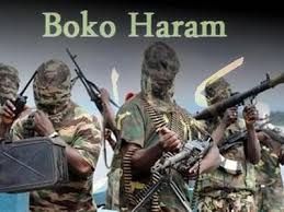 Masked faces of members of the boko haram sect
