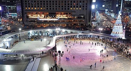 Ice Skating in Seoul