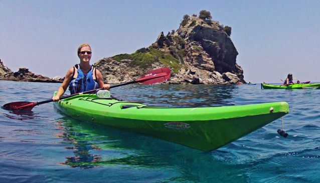 Sea kayak island hopping