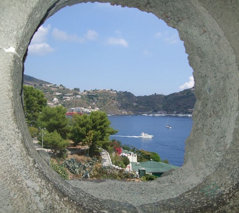 Lipari castle view