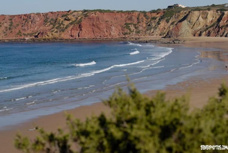 Surfing in the Algarve, Portugal