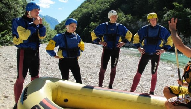 Rafting on the Soca River