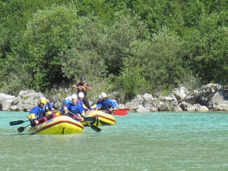 Rafting on the Soca River