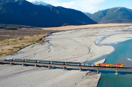 On Board The TranzAlpine Railway 