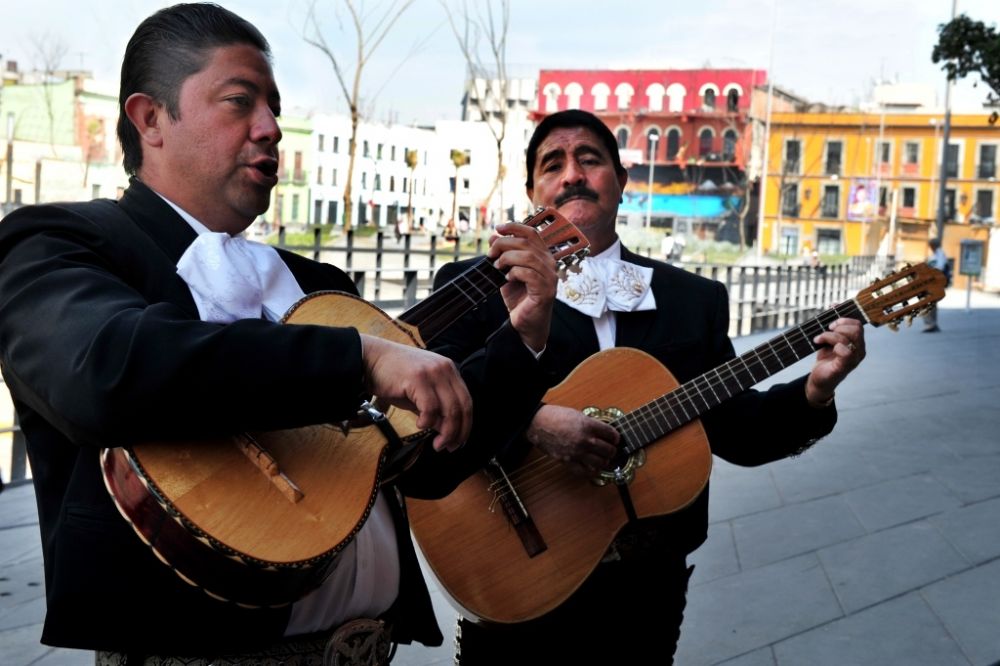 Mariachi band in Garibaldi Square in Mexico City