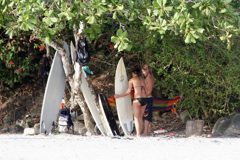 Surfing in Matapalo, Costa Rica