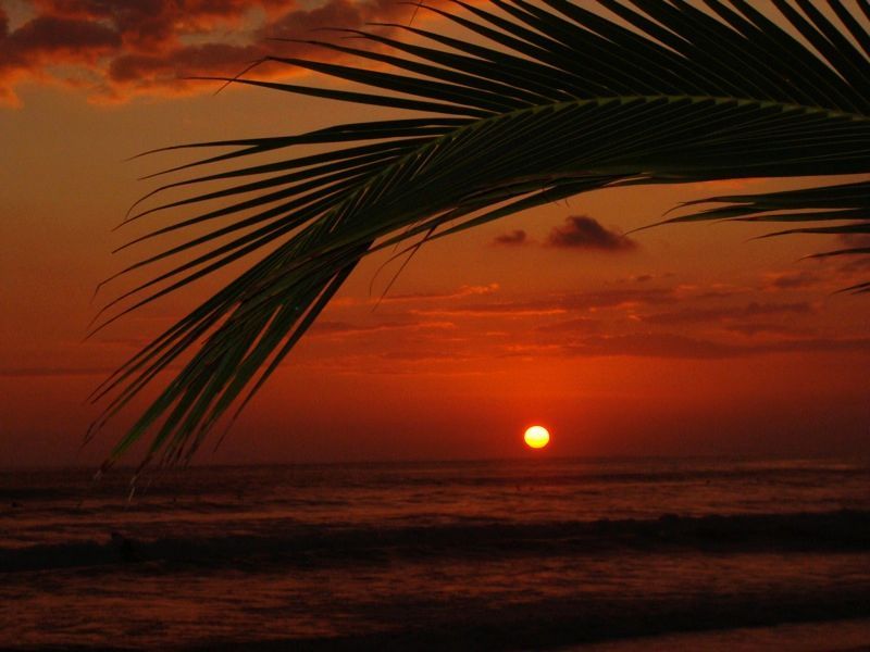 The Costa Rican sunset