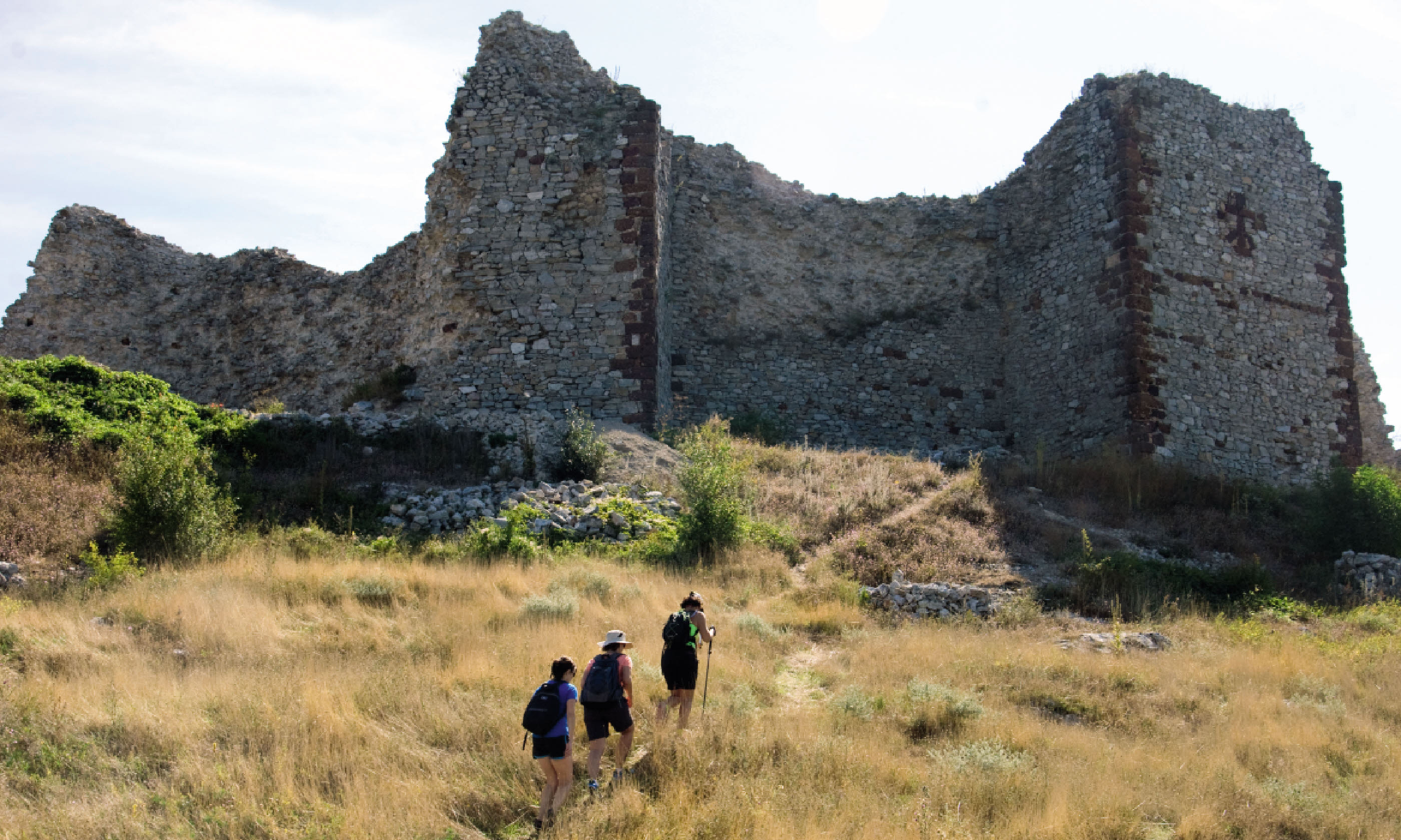 Trekking to the 13th-century castle in Novoberd, Kosovo (Lyn Hughes)