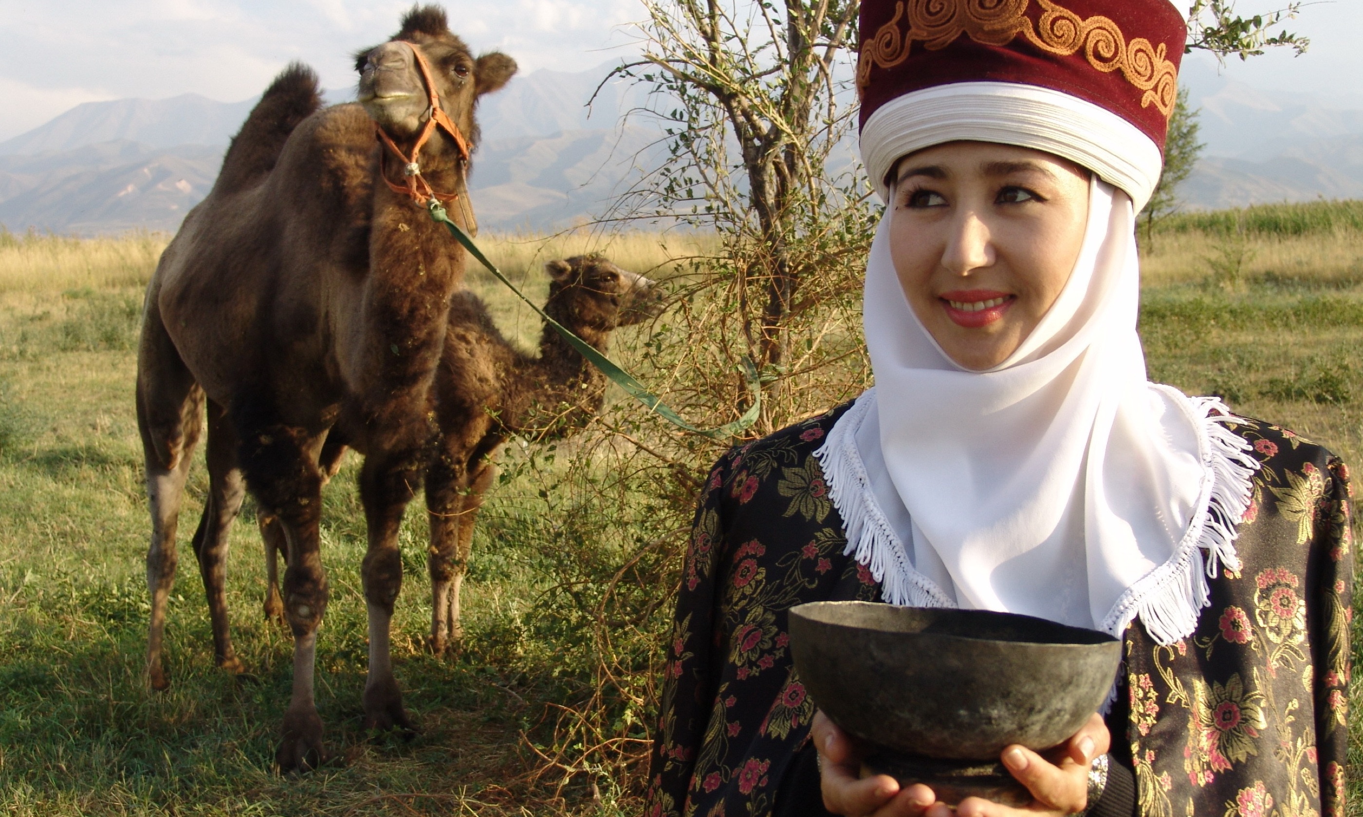 Kyrgyz nomad and camel (Shutterstock.com)