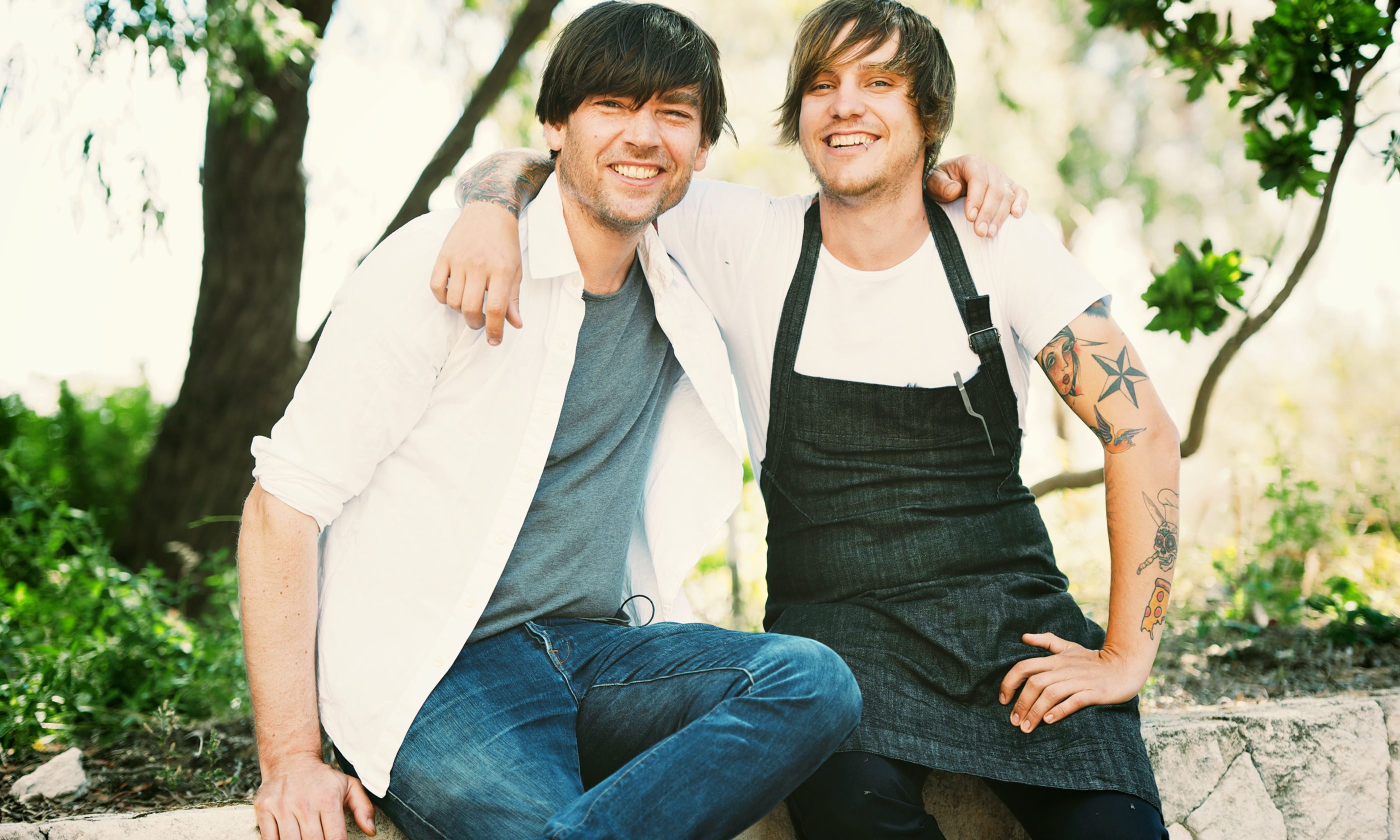 Alex James and Matt Stone discover great West Australian food (Russel Lord)