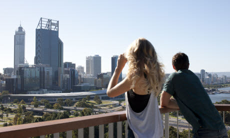 Lookout over the city skyline from Kings Park (Image: Tourism Western Australia)