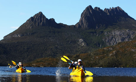 Kayaking in Tasmania (Mark Webber Challenge)